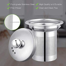 Load image into Gallery viewer, PluieSoleil Glass Teapot 450 ml Teapot for One with Heat Resistant Stainless Steel Infuser Perfect for Tea and Coffee (450ML)