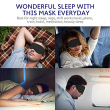 Load image into Gallery viewer, Mavogel Cotton Sleep Eye Mask - Updated Design Light Blocking Sleep Mask, Soft and Comfortable Night Eye Mask for Men Women, Eye Blinder for Travel/Sleeping/Shift Work, Includes Travel Pouch, Black