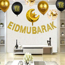 Load image into Gallery viewer, YNOUU Eid Mubarak Ramadan Celebration Decoration Latex Balloons Hanging Banner (deco)