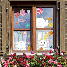 Load image into Gallery viewer, Easter Window Stickers, Easter Decorations 9 Sheets 121 Pcs Easter Stickers Window Easter Bunny Window Clings Pvc Static Stickers, Ideal Easter Gifts for Kids & Adults Used for Home Office Shop Window
