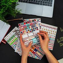 Load image into Gallery viewer, Clever Fox Planner Stickers – Monthly, Weekly & Daily Planner Stickers 14 Sheets Set of 1360+ Unique Stickers by Clever Fox (Value Pack)