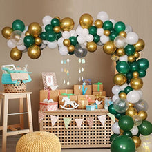 Load image into Gallery viewer, F.A.N.A.R Sage Green Balloon Arch Kit, 124 Pcs Latex Balloon Garland Kit Pack of White Gold Confetti Retro Green Balloons for Weddings, Celebrations and Party Decorations for Baby, Boys and Girls
