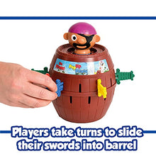 Load image into Gallery viewer, TOMY Games T7028 TOMY Pop Up Pirate Classic Children's Action Board Game Toy, Wood-Choc Brown