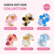 Load image into Gallery viewer, PartyBro Balloon Arch & Garland Kit | Pink, White, Grey, & Silver Balloons | Incl. Tying Tool, Balloon Tape, & Glue Dots | Decoration for Baby Showers, Birthdays, or Christenings for Girls & Women