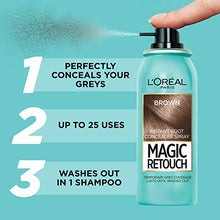 Load image into Gallery viewer, L'Oréal Magic Retouch Instant Root Concealer Spray, Ideal for Touching Up Grey Root Regrowth, 75 ml, Colour: Brown