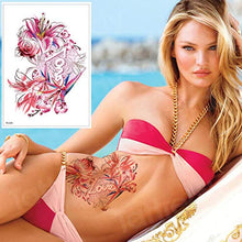 Load image into Gallery viewer, Waterproof Tattoo Stickers Bikini Peony Tattoo Body Art Flower Rose Tattoo Fake Water Transfer Tattoo Temporary Tatoo Leg Arm,TH267