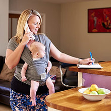Load image into Gallery viewer, Baby Sling Wrap Premium Baby Carrier Newborn to Toddler - Original Stretchy Baby Wrap Carrier | One Size Fits All | Cozy & Soothing for Babies | Neutral Grey by Funki Flamingo