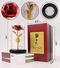 Load image into Gallery viewer, Galaxy Glass Rose Mothers Day Personalized Gifts for Mom, First Mothers Day Unique Gifts from Daughter, Birthday Gifts for Women, Mom Gifts Grandma Gifts Forever Flower Rose Light,Christmas Rose Gifts
