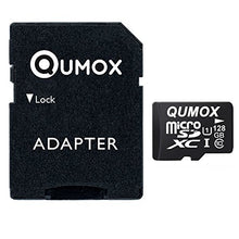 Load image into Gallery viewer, QUMOX 128GB MICRO SD MEMORY CARD CLASS 10 UHS-I 128 GB HighSpeed Write Speed 40MB/S read speed upto 80MB/S