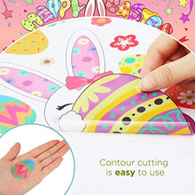 Load image into Gallery viewer, Hianjoo 130 PCS Easter Window Cling, 9 Sheets Easter Bunny Window Stickers PVC Static Stickers with Rabbit, Eggs, Carrot, Egg Basket, Flower Wreath, Flower, Butterfly for Easter Decoration