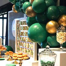 Load image into Gallery viewer, Captank Green Gold Balloons Garland Arch kit 70 Latex Dark Green Balloon Metallic Gold Balloon Green Jungle theme Party Decorate Kit for Adult Birthday Anniversary Christmas Picnic Party Decor