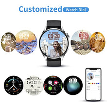 Load image into Gallery viewer, Luoba Smart Watch for Men,Call Receive/Dial Smartwatch for Android & iOS,Activity Fitness Tracker with Heart Rate,Sleep Monitor Step Calorie Touch Screen Men Women Digital Fitness Watch (Black)