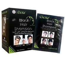 Load image into Gallery viewer, Black Hair Shampoo-Dexe Black Hair Shampoo for Natural Hair,Temporary Instant Hair Dye Maintain for Men and Women Black Color/Easy to Use/Last 30 days/Natural Ingredients (Pack of 10)