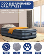 Load image into Gallery viewer, iDOO Queen size Air Bed, Inflatable bed with Built-in Pump, 3 Mins Quick Self-Inflation/Deflation Air Mattress, Blow Up Bed for Home Portable Camping Travel 205*156*46cm 295kg MAX