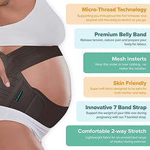 Load image into Gallery viewer, BABYGO 4 in 1 Pregnancy Support Belt Maternity & Postpartum Band - Relieve Back, Pelvic, Hip Pain, SPD & PGP >> inc Free 40 Page Pregnancy Book for Birth Preparation, Labour & Recovery >> M Black