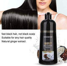 Load image into Gallery viewer, Black Hair Shampoo , 500ml Coconut Ginger Shampoo Fast Black Hair Hair Dye Coloring Nourishing Shampoo