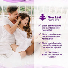 Load image into Gallery viewer, Biotin Hair Growth Supplement Maximum Strength Biotin Tablets 12000mcg (1 Year Supply) Enriched with Coconut Oil Absorbency, Hair, Skin and Nails Vitamins for Women & Men 1 A Day Vegan, UK Made