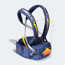 Load image into Gallery viewer, SUNVENO Baby Carrier Ergonomic, Baby Carrier with Detachable Hood, Hip seat Baby with Saliva Cloth, 3in1 Baby Belly Carrier for Baby 0-36 Months, Baby Back Carrier 0-20Kg, Blue