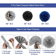 Load image into Gallery viewer, Birthday Decorations Men, Navy Blue and Silver Birthday Balloons for Boy Women Girls Happy Birthday Banner with Start Bunting, 60Pcs Birthday Party Decorations for 13th 16th 18th 30th 40th 50th 60th