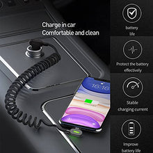 Load image into Gallery viewer, phone Charger cable,Lighting Coiled Cable 90 degrees,Spring Right Angle Charging Cable & Data For Car or Travel, Compatible with phone 12 11 X XR/IOS, can be extended from 0.3m to 1.8m