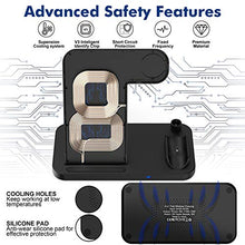 Load image into Gallery viewer, TEMINICE 4 in 1 Wireless Charger, Apple Watch & AirPods & Pencil Charging Dock Station, Nightstand Mode for iWatch Series 7/6/SE/5/4/3/2/1, Fast Charging for iPhone 13/12/11/ Pro Max/XR/XS Max/Xs/X/8