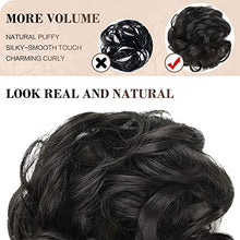 Load image into Gallery viewer, BARSDAR Synthetic Hair Bun Extensions Messy Hair Scrunchies Hair Pieces for Women Hair Donut Updo Ponytail- Light Golden Brown & Medium Blonde