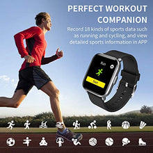 Load image into Gallery viewer, Smart Watch, DIY Fitness Tracker Face Fitness Watch with Calorie Step Counter, Blood Pressure Monitor Heart Rate Monitor Sleep Tracker, for Men Women Activity Trackers 5ATM Waterproof Smartwatch