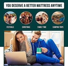 Load image into Gallery viewer, GREEN HAVEN Single Blow up Camping bed + AC Electric Air pump | Waterproof Single Airbed Inflatable Mattress | Camping Electric Pump for Inflatables with 3 Nozzles | Quick Inflatable Camping Mattress