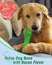Load image into Gallery viewer, ONEISALL Dog Chew Toys for Aggressive Chewers, Natural Beef Flavored Bone Dog Toys, Interactive Treat Toys for Medium Dogs