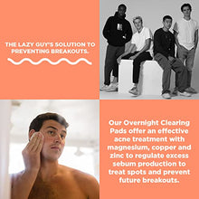 Load image into Gallery viewer, 31st State Overnight Cleansing Pads for Men & Teen Guys - Gently Exfoliating Natural Acne Treatment & Mens Skincare Face Wash with Tea Tree Oil, 50 Wipes
