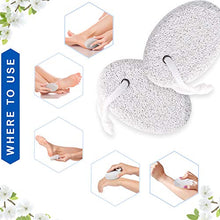Load image into Gallery viewer, NIMXY Pumice Stone for Feet and Hands 2 Pcs – Feet Hard Skin Remover – Foot Scrubber for Dead Skin Removal – Natural Foot File and Callus Remover for Skin Exfoliation