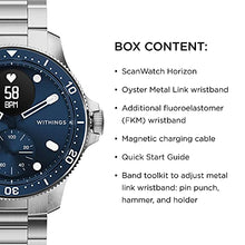 Load image into Gallery viewer, Withings Unisex's Scanwatch Horizon Hybrid Smart Watch with ECG, Heart Rate Sensor and Oximeter, SpO2, Sleep Tracking, Blue, One Size