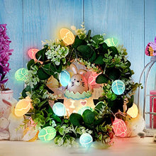 Load image into Gallery viewer, KPCB Tech Easter Decorations for Tree Fairy Eggs Lights String 20 LED 2.4M Batteries Powered Egg Lights with 2 Lighting Modes Outdoor Indoor Easter Decorations for Home Easter Tree Egg Hunt Party