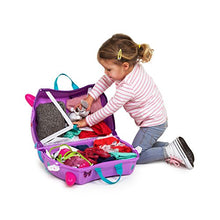 Load image into Gallery viewer, Trunki Children’s Ride-On Suitcase & Kid's Hand Luggage: Cassie Cat (Lilac)