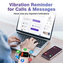 Load image into Gallery viewer, Smart Watch for Women Men, Lively Life Fitness Tracker with Heart Rate Monitor, 1.7 Inch Full Touch Screen Ladies Smart Watch IP68 Waterproof Sports Smartwatch for Women Men Android iOS Phones