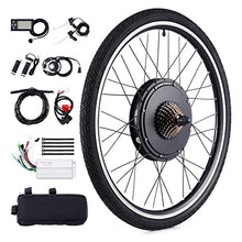 Load image into Gallery viewer, Viribus Electric Bike Conversion Kit, 500W eBike Hub Motor Set, 26" Direct Drive Rear Wheel for 36V Battery E-Bike, Upgrade to 5 Speed Electric Bicycle with Pedal Assist LCD Panel and Tyre