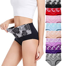 Load image into Gallery viewer, HAVVIS Women High Waist Cotton Knickers Tummy Control Briefs C-Section Recovery Underwear Soft Stretch Ladies Panties Multipack (Multicolor-8 Pack, XS, x_s)