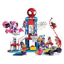 Load image into Gallery viewer, LEGO 10784 Marvel Spider-Man Webquarters Hangout, Spidey And His Amazing Friends Series, Toy for Kids Age 4 with Miles Morales and Green Goblin