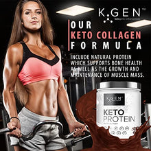 Load image into Gallery viewer, K-GEN™ Keto Collagen Protein Powder Natural Multi Collagen Chocolate Blend, Coconut MCT Vitamin C+B6 | UK Made Advanced Ketosis for Keto & Paleo | Low Carb Free-from: Sugar, Whey & Gluten