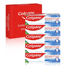 Load image into Gallery viewer, Colgate Sensitive Instant Relief Whitening Toothpaste 75 ml Pack of 5, Blocks Pain Instantly, Prevents Sensitivity, Gently Removes Stains (5 x 75 ml)