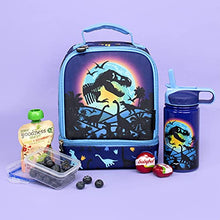 Load image into Gallery viewer, Fringoo - Double Decker Lunch Bag - Dinosaur Design - Lunch Bag for Kids - Lunch Bag with Compartment - Dinosaur Lunch Box, Great School Lunch Bag - Fully Insulated