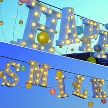 Load image into Gallery viewer, bemece LED Alphabet Letter Lights, Decorative Warm Plastic Light up Letters- E