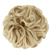 Load image into Gallery viewer, Discoball Hair Bun Extension 90G Plus Size Hairpieces Women Wavy Curly Messy Hair Bun Donut Hair Chignons Hair Piece Wig for women Updo Hairpiece (blonde, 90g)