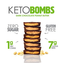 Load image into Gallery viewer, No Sugar Keto Bomb Snacks - 40 × Chocolate Peanut Butter, 20 × Fudge Brownie, Fulfills Sugar Craving, Low Carb (1g) Keto Snacks with 7g Healthy Fat - Gluten Free, All Natural, Non-GMO