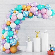 Load image into Gallery viewer, GREMAG Balloons Arch Kit, 100PCS Purple Pink Green Balloon Garland Kit Balloons Arch Kit, Latex Balloons Party Balloons for Birthday Decoration Party Supplies Wedding Party Decoration Supplies