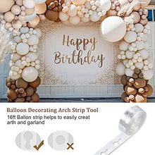 Load image into Gallery viewer, Thinbal Balloons Garland 115pcs Jungle Safari Theme Party Decorations Caramel Coffee Brown Nude Balloons Arch Garland Kit for Kids Boys Girls Birthday Party Safari Baby Shower Wedding Party Supplies
