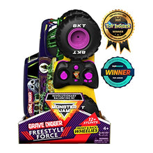Load image into Gallery viewer, Monster Jam Official Grave Digger Freestyle Force, Remote-Control Car, Monster Truck Toys for Boys Kids and Adults, 1:15 Scale