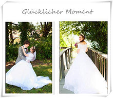 Load image into Gallery viewer, Petticoat Underskirt Crinoline Full A-line 6 hoop Floor-length Bridal Dress Skirt White