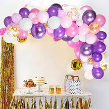 Load image into Gallery viewer, GREMAG Balloons Arch Kit, 105PCS Purple Balloon Garland Kit Balloons Arch Kit, Latex Balloons Party Balloons for Birthday Decoration Party Supplies Wedding Party Decoration Supplies
