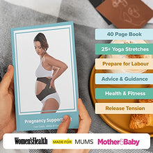 Load image into Gallery viewer, BABYGO 4 in 1 Pregnancy Support Belt Maternity & Postpartum Band - Relieve Back, Pelvic, Hip Pain, SPD & PGP >> inc Free 40 Page Pregnancy Book for Birth Preparation, Labour & Recovery >> M Black